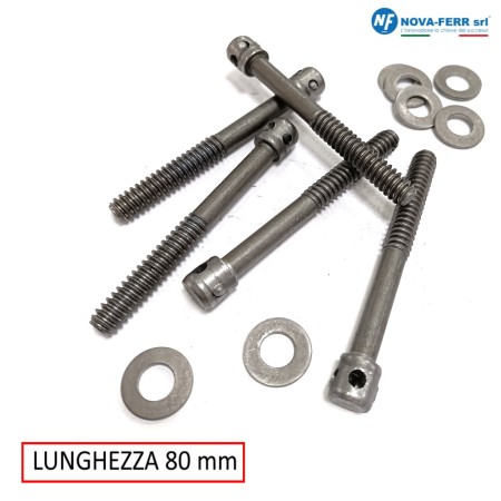VITE DI GIUNZIONE LUNG. 8 CM PER ARMADIO CON TESTA FORATA