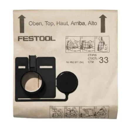 SACCHETTO FILTRO FESTOOL per ASPIRATORE CT 33