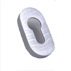 BOCCHETTA OLIVARI OVALE YALE CROMO SATINATO