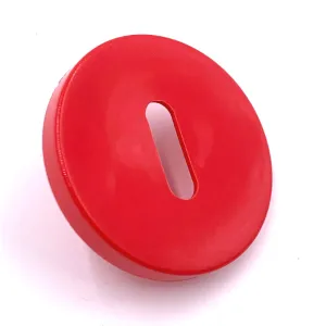 BOCCHETTA OLIVARI TONDA PATENT ROSSA