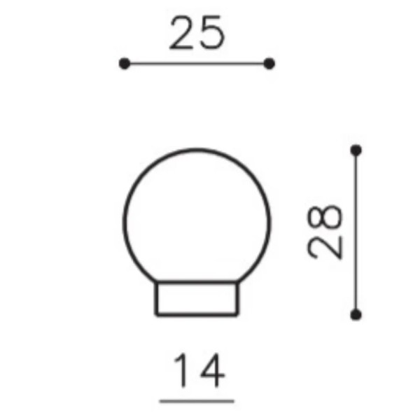 FERMAPORTA OLIVARI STILO CROMO OPACO