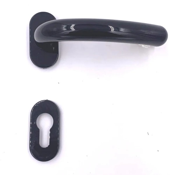 MANIGLIA OLIVARI ISEO ROS.BOC OVALE YALE NERA