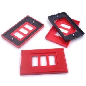 COPRINTERRUTTORE OLIVARI TAMIGI 3 FORI ROSSO