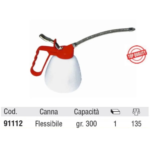 OLIATORE OMMA IN PLASTICA CANNA FLESSIBILE GR.300