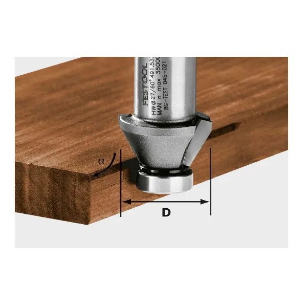FRESA FESTOOL D.27 - 30° PER OFK500 senza cuscinetto