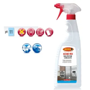 MAGGIORDOMO MANUTENTORE IGIENIZZANTE ACCIAIO INOX KS400 750 ML -OFFERTA-