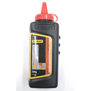 POLVERE PER TRACCIARE ROSSA IN FLACONE GR.220 STANLEY 1-47-804