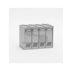 CASELLARIO POSTALE SILMEC IN LAMIERA ZINCATA  4 POSTI COD.31-704.20