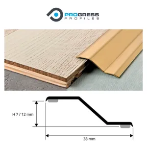 PASSATOIA ADESIVA A GRADINO "Z" OTTONE CM.103 PROGRESS PROFILES
