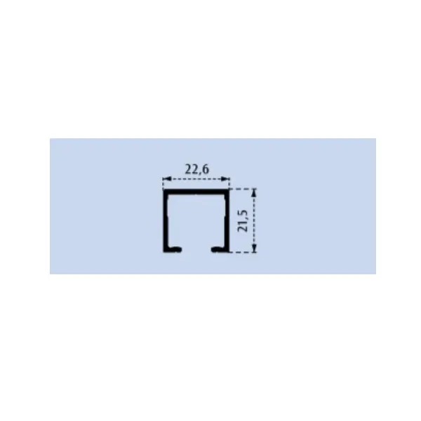 BINARIO SLIDING ALLUMINIO per mod.ASPIDE MT 3
