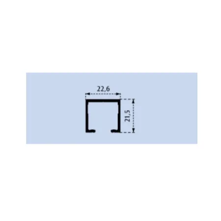 BINARIO SLIDING ALLUMINIO per mod.ASPIDE MT 3
