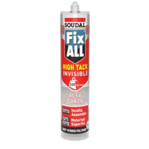 COLLA SOUDAL FIX ALL HIGH TACK INVISIBILE 290 ml