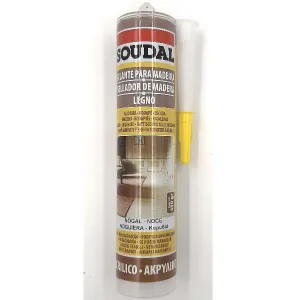 SILICONE SOUDAL ACRILICO / VERNICIABILE NOCE 300 ml
