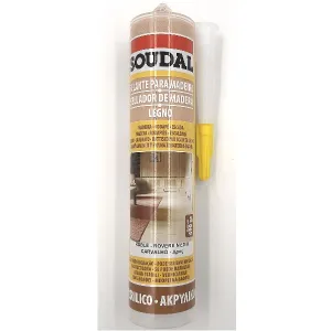 SILICONE SOUDAL ACRILICO / VERNICIABILE ROVERE MEDIO 300 ml