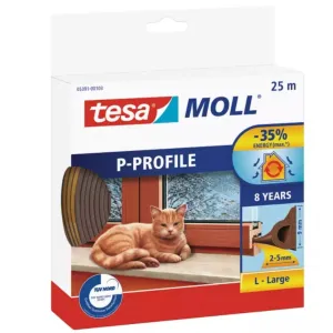 PARAFREDDO TESA PROFILO "P" MT.25 MARRONE -PROMO-