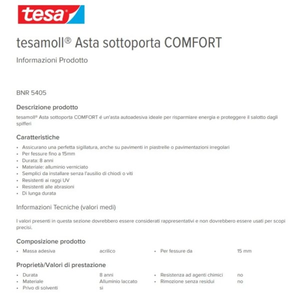 SPAZZOLA SOTTOPORTA TESA ALLU.MARRONE MT.1 OFFERTA