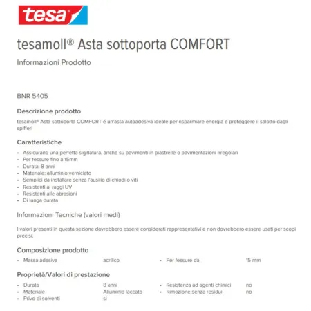 SPAZZOLA SOTTOPORTA TESA ALLU.MARRONE MT.1 OFFERTA