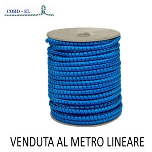 FUNE ELASTICA BLU IN BOBINA VENDUTA AL METRO