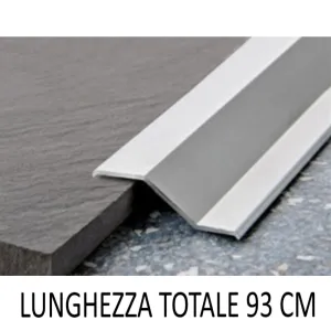 PASSATOIA ADESIVA CM.93 A GRADINO "Z" ALLUMINIO ANODIZZATO