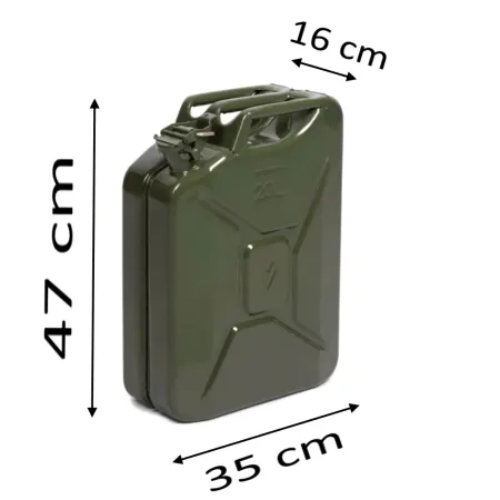 TANICA PER CARBURANTI IN METALLO 20 LITRI TANICA PER CARBURANTI IN METALLO 20 LITRI