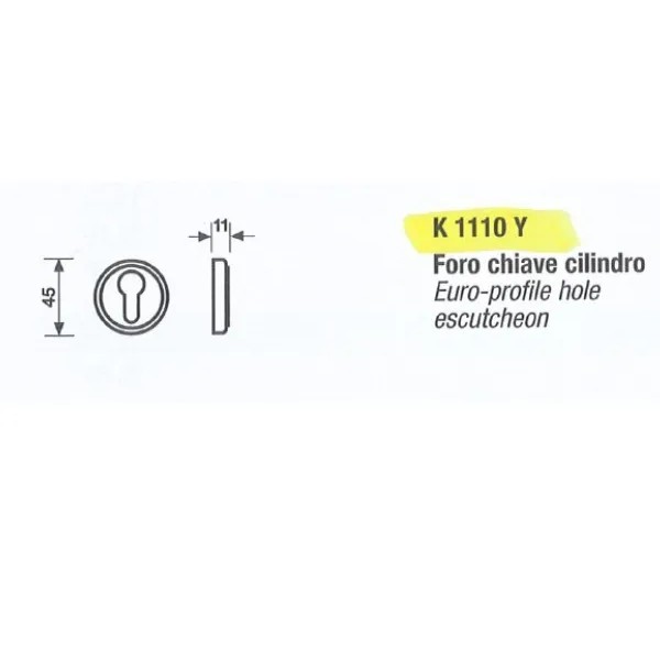 BOCCHETTA VALLI & VALLI YALE K1110Y BRUNITO