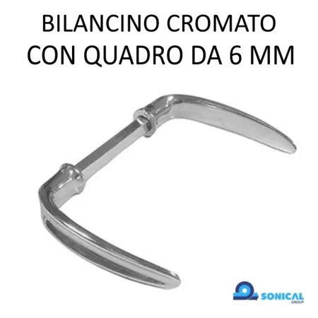 BILANCINO CROMATO CON QUADRO DA 6 MM