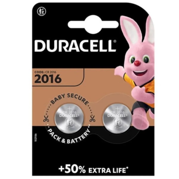 PILA PASTIGLIA DURACELL 2016 ( BLISTER 2 PEZZI )