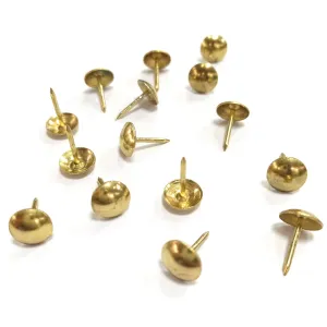 BULLETTA TAPPEZZIERE OTTONATA CON TESTA DIAMETRO 10 MM