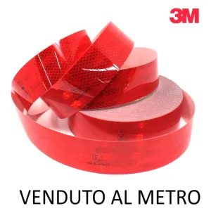 NASTRO 3M CATARINFRANGENTE ROSSO ADESIVO LARGO 55 MM VENDUTO AL METRO