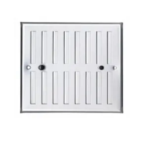 GRIGLIA CON DOSATORE MM 130X168 ALLUMINIO ANODIZZATO