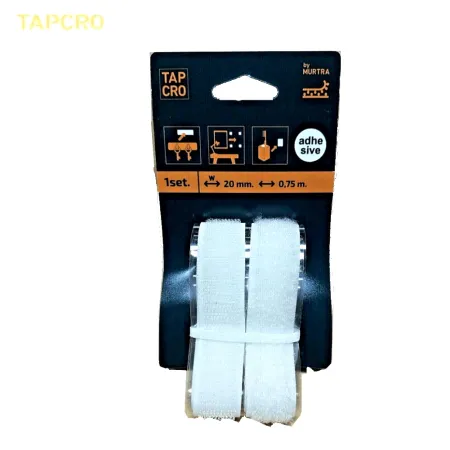 VELCRO ADESIVO A NASTRO BIANCO MM.20 X 750.MM DI LUNGHEZZA