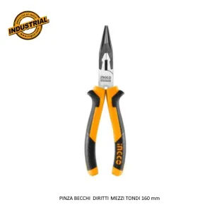PINZA BECCHI MEZZI TONDI DIRITTI ISOLATA MM.160 INGCO -PROMO-