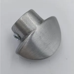 POMOLO GPB MEZZALUNA CON FORO MM.8 CROMO SATINATO