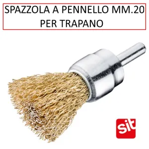 SPAZZOLA SIT A PENNELLO DIAMETRO 20 MM CON GAMBO