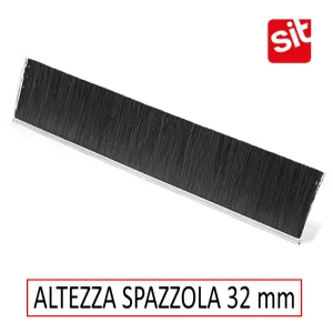 SPAZZOLA SIT IN NYLON NERO MM.32 PER PORTONE MT 2.5 (SOLO SPAZZOLA)