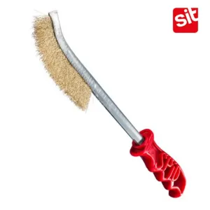 SPAZZOLA SIT SPID A MANO MANICO LUNGO CON FILAMENTI IN ACCIAIO