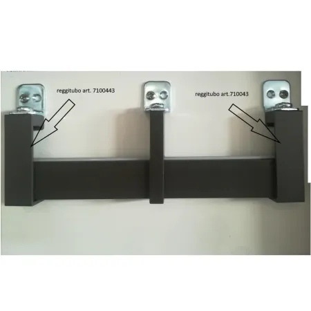 Reggitubo Emuca Set DX+SX Tubo Appenderia Rettangolare 30x15 Moka