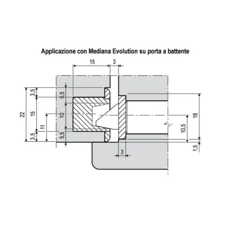 INCONTRO X VASCHETTA CON/SENZA MAGNETE EASY-MATIC