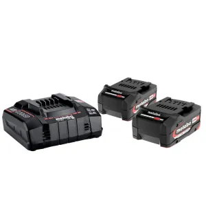 KIT DI 2 BATTERIE METABO 5,2Ah Li + CARICABATTERIA -OFFERTA-