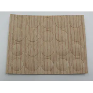 COPRIFORO ADESIVO D.20 ROVERE SBIAN BLISTER PZ.15