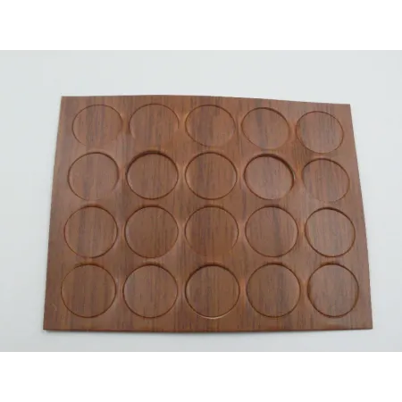 COPRIFORO ADESIVO D.20 MARRONE BLISTER PZ.15