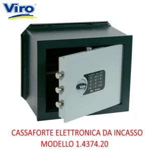 CASSAFORTE VIRO ELETTRONICA DA INCASSO 1.4374.20 (H.290 X L.350 X P.205)