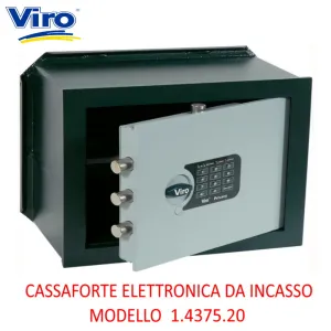 CASSAFORTE VIRO ELETTRONICA DA INCASSO 1.4375.20 (H.290 X L.410 X P.205)
