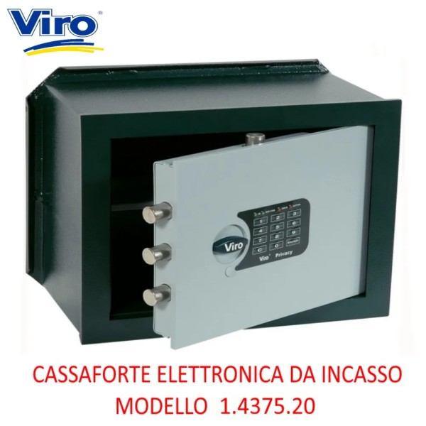 Cassaforte Viro da Incasso Elettronica Mod.1.4375.20 H290 L410