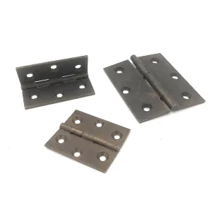 CERNIERA IN OTTONE FRESATA PIANA 60X50 BRONZATO