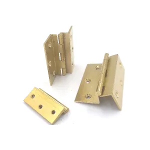 CERNIERA IN OTTONE FRESATA COLLO ORO SATINATO