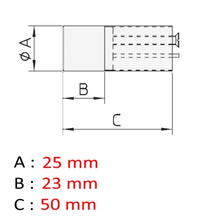 CILINDRO VIRO 714 TONDO FISSO PER SERRATURE APPLICARE