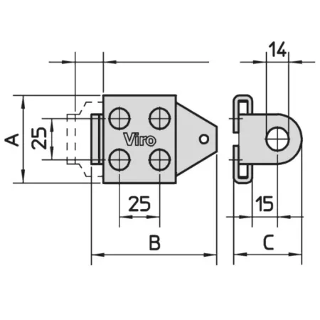COPPIA OCCHIOLI VIRO CEMENTATI PORTALUCCHETTO