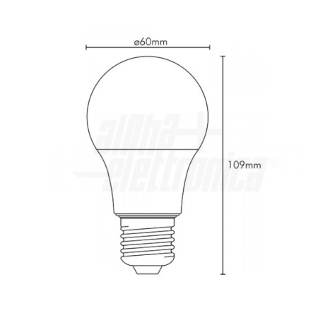 LAMPADINA LED BULBO 10W ATTACCO E27 LUCE NATURALE 4000K JOLIGHT