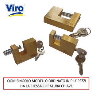 LUCCHETTO FAI BY VIRO X SERRANDA CON STESSA CIFRATURA CHIAVE